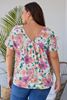 Picture of PLUS SIZE V NECK FLORAL TOP